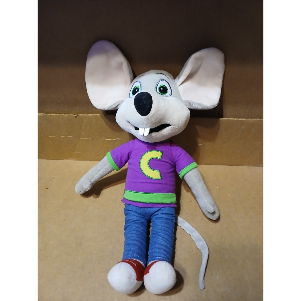 Chuck E Cheese Pizza Mouse 18" Plush Stuffed Animal Toy Doll Mascot Restaurant